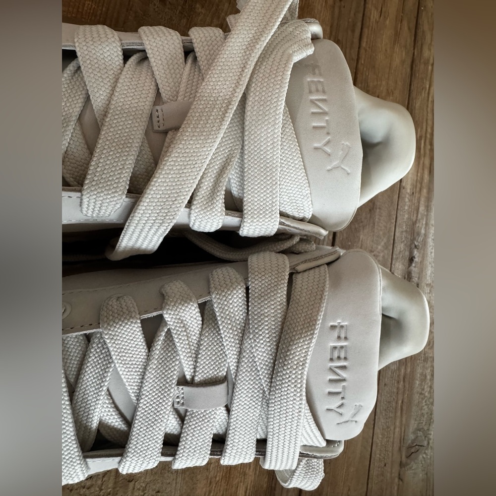 Fenty Puma Creeper Phatty Nubuck Warm White Puma Gold Gum Women’s Size 8.5 - Picture 9 of 12